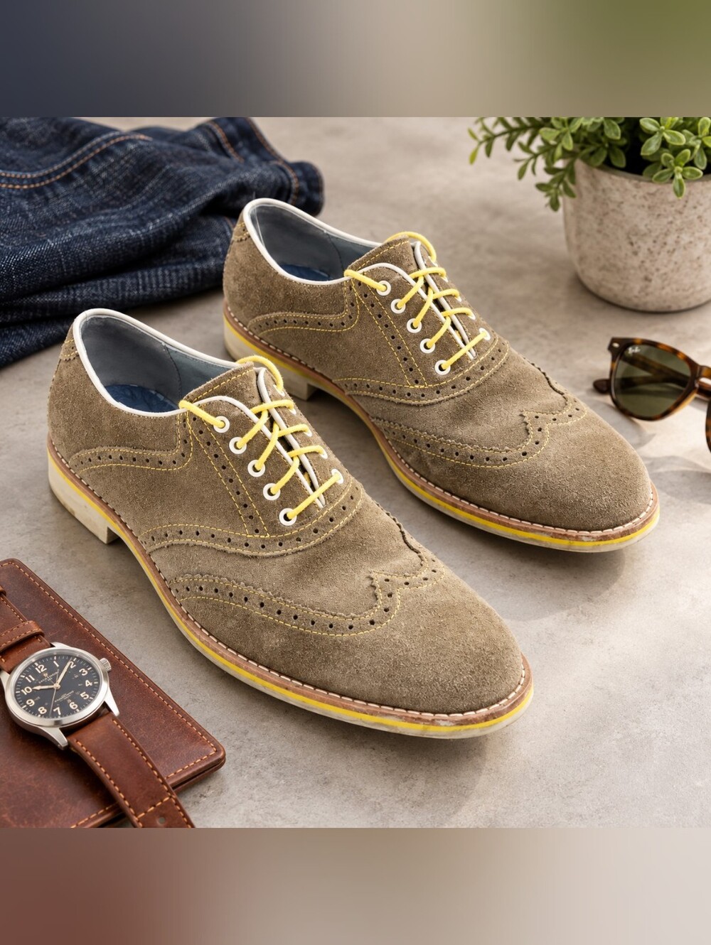 Johnston & Murphy Ellington whipstitch oxford 8.5